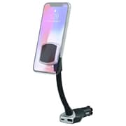 Scosche Magic Mount Pro Dual Power Socket Charging Mount Black/Silver