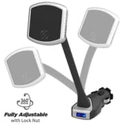 Scosche Magic Mount Pro Dual Power Socket Charging Mount Black/Silver