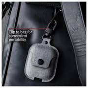 Twelve South AirSnap Leather Protective Case For AirPods - Light Grey