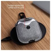 Twelve South AirSnap Leather Protective Case For AirPods - Light Grey