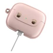 Woodcessories AirPod Pro Leather Necklace Strap Case Old Rose