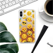 Casetify Glitter Case iPhone Xs/X Rose Gold Emoji Love