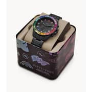 Fossil Limited Edition Garrett Chronograph Black Stainless-Steel Watch LE1085