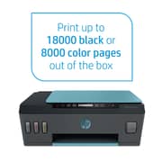 HP Smart Tank 516 Wireless All-in-One, Print, Scan, Copy, All In One Printer, Print up to 18000 black or 8000 color pages – Black – Cyan [3YW70A]