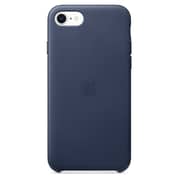 Apple Leather Case Midnight Blue For iPhone SE