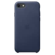 Apple Leather Case Midnight Blue For iPhone SE