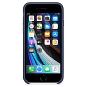 Apple Leather Case Midnight Blue For iPhone SE