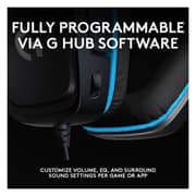 Logitech G432 7.1 Surround Sound Wired Gaming Headset Black