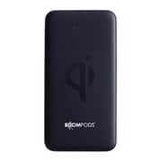 Boompods Qi Certified 10000mAh Wireless Power Bank Black