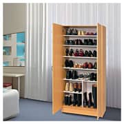 26 Pair Shoe Cabinet Natural