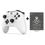 Microsoft Xbox1 Wireless Controller White +Xbox Game Pass Ultimate 3 Month ESD MEA