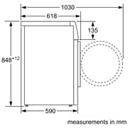 Siemens Front Load Washer 8 kg WM10J180GC