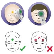 Braun 3 IN 1 No Touch Forehead Thermometer White BNT400