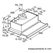 Siemens Telescopic Cooker Hood LI93TCA10M