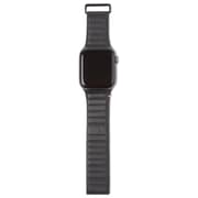 Decoded 42-44mm Leather Magnetic Traction Strap For Apple Watch Black