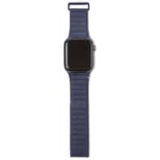 Decoded 42-44mm Leather Magnetic Traction Strap For Apple Watch Blue