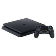 Sony PlayStation 4 Slim Console 500GB Black - Middle East Version + DualShock 4 Controller + Spider-Man Game + Uncharted The Nathan Drake Collection Game + Ratchet & Clank Game + 3 Months PlayStation Plus Membership