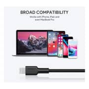 Aukey CB-CL1 Braided Nylon USB C To Lightning 1.2M Black