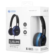 Zoook SUBLIME Wired Headphone With Mic Black/Blue