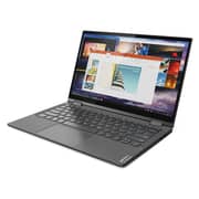 Lenovo Yoga C640-13IML Convertible Touch Laptop - Core i7 1.8GGHz 16GB 512GB Shared Win10 13.3inch FHD Iron Grey English/Arabic Keyboard