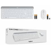 Logitech MK470 Wireless Keyboard and Mouse Combo Off-White English