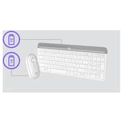 Logitech MK470 Wireless Keyboard and Mouse Combo Off-White English