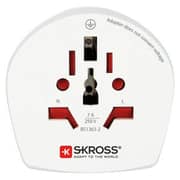 Skross World To UK Single Travel Adapter White 1.500225-E