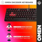 HP 6YW76AA Encoder Gaming Keyboard Black