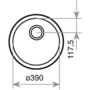 TEKA BE Ø390 Undermount Stainless Steel Kitchen Sink