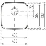 TEKA Undermount Stainless Steel Sink Space‑Saving 250 mm Deep One Bowl - BE‑40.40.25