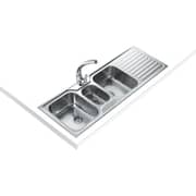 TEKA Inset Stainless Steel Sink Spacious 2.5-Bowl with Drainer - Classic 2½B 1D