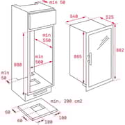 TEKA Upright Bottle Cooler 135 Litres RVI35