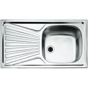 TEKA Inset Stainless Steel Sink One‑Bowl with Drainer - Deva 45 I‑Cn 1B 1D