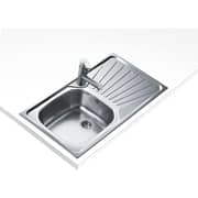 TEKA Inset Stainless Steel Sink One‑Bowl with Drainer - Deva 45 I‑Cn 1B 1D