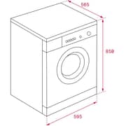 TEKA TKD 1480 INOX 8kg A+++ Free-standing Washing Machine with Woolmark certification