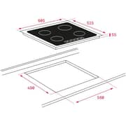 TEKA iKnob IT 6450 60cm iKnob Touch Control Induction Hob with 5 zones