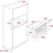TEKA 90 cm SurroundTemp Multifunction Oven with HydroClean - HLF 940