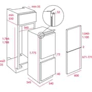 TEKA 275 L Built‑In Bottom Freezer - CI3 350 NF