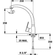 TEKA Single Lever Kitchen Tap With High And Swivel Spout Mn