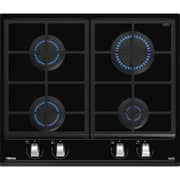 TEKA 60 cm Gas‑on‑Glass Hob with ExactFlame - GZC 64300 BK
