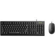 Rapoo Wired Keyboard & Mouse Black