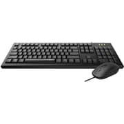 Rapoo Wired Keyboard & Mouse Black