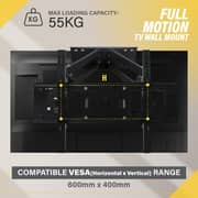 WB TV Wall Bracket 40inch to 65inch Black
