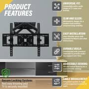 WB TV Wall Bracket 40inch to 65inch Black
