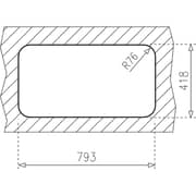 TEKA Undermount Stainless Steel Sink Dual‑Bowl Overflow - BE 2B 845 R