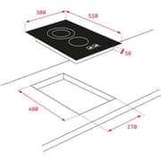 TEKA 30 cm Modular Vitroceramic Hob Touch Control - TZC 32320 BK TTC