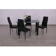 Pan Emirates Uniqa Dining Set 1+4 120*70*74cm