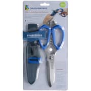 Colourworks 10 in 1 Multi-Function Edgekeeper Scissor 2pc Set