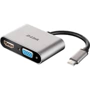 Dlink DUBV210 USB-C To HDMI/VGA ADP gray