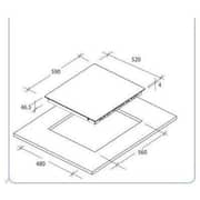 Candy Vitro Ceramic Built In Hob CC64CH